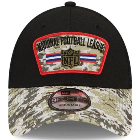 New NFL New Era 2021 Salute To Service Trucker 9FORTY Snapback Adjustable Hat - Picture 6 of 10